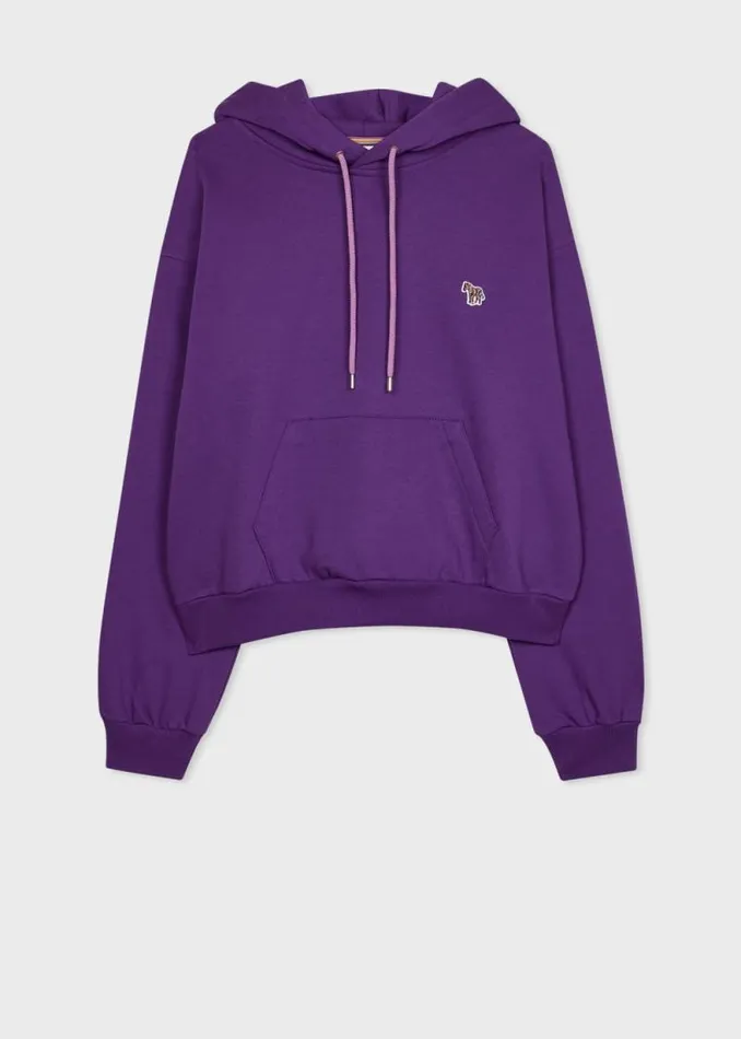 Womens Paul Smith Sweatshirts and Hoodies Purple Zebra Logo Hoodie Womens Paul Smith Sweatshirts and Hoodies Purple Zebra Logo Hoodie