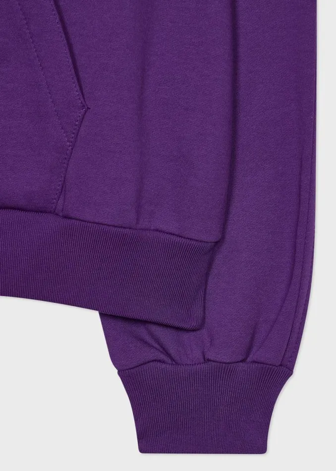Womens Paul Smith Sweatshirts and Hoodies Purple Zebra Logo Hoodie Womens Paul Smith Sweatshirts and Hoodies Purple Zebra Logo Hoodie