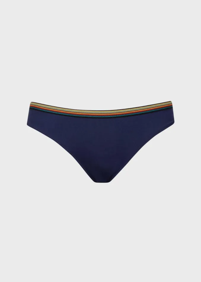 Womens Paul Smith Swimwear Navy 039Signature Stripe039 Trim Bikini Bottom Womens Paul Smith Swimwear Navy 039Signature Stripe039 Trim Bikini Bottom
