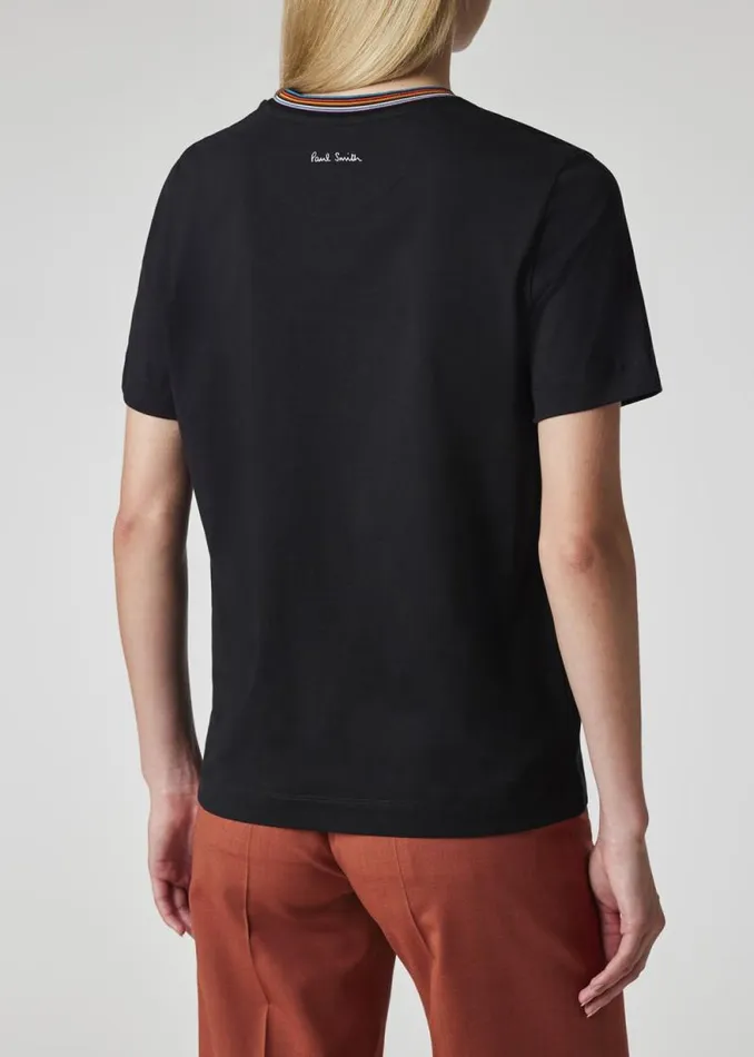 Womens Paul Smith TShirts Black 039Signature Stripe039 Crew Neck TShirt Womens Paul Smith TShirts Black 039Signature Stripe039 Crew Neck TShirt