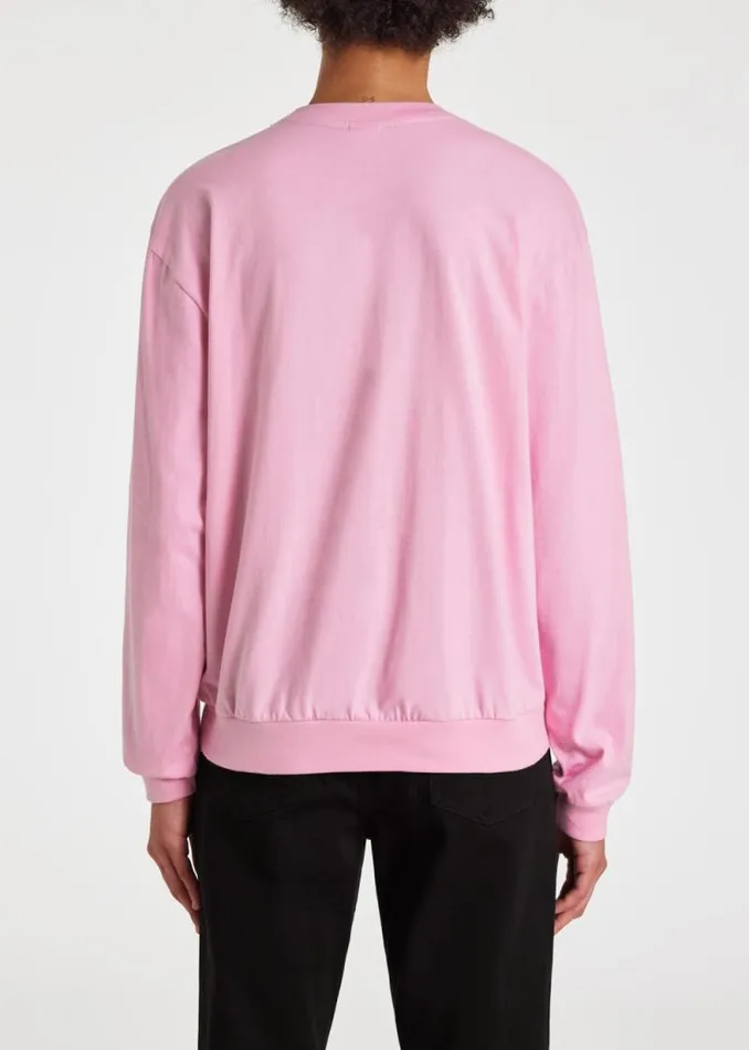 Womens Paul Smith TShirts Pink Zebra Logo LongSleeve TShirt Womens Paul Smith TShirts Pink Zebra Logo LongSleeve TShirt