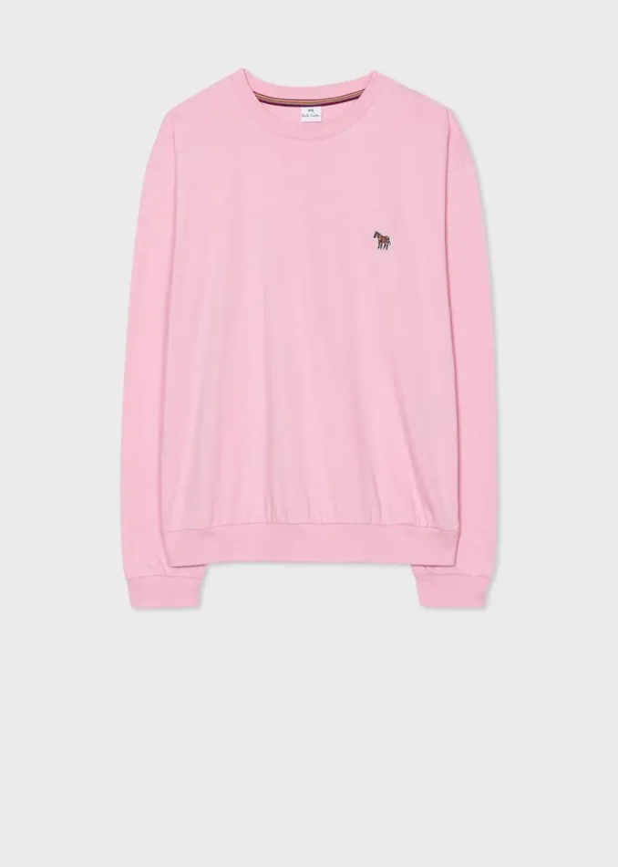 Womens Paul Smith TShirts Pink Zebra Logo LongSleeve TShirt Womens Paul Smith TShirts Pink Zebra Logo LongSleeve TShirt