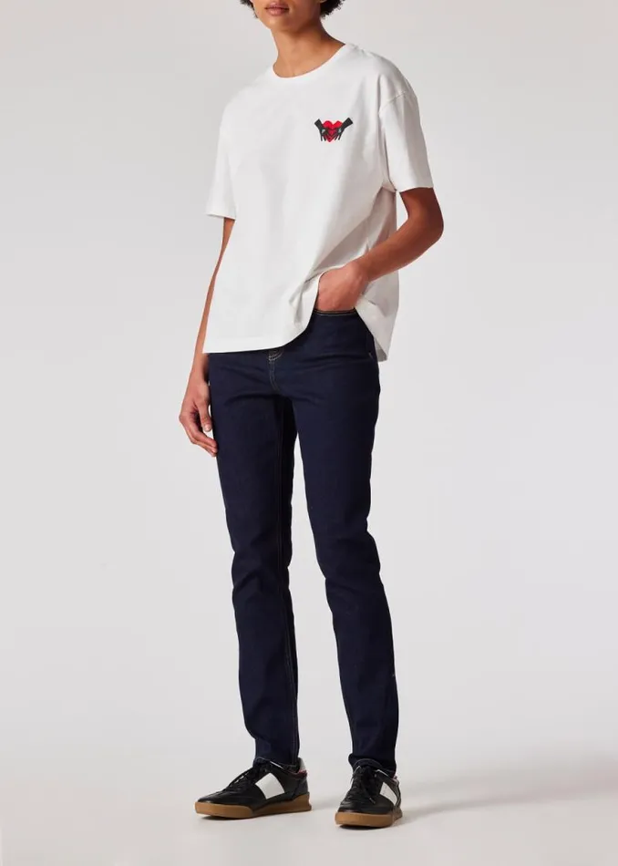 Womens Paul Smith TShirts White 039Hand In Heart039 TShirt Womens Paul Smith TShirts White 039Hand In Heart039 TShirt