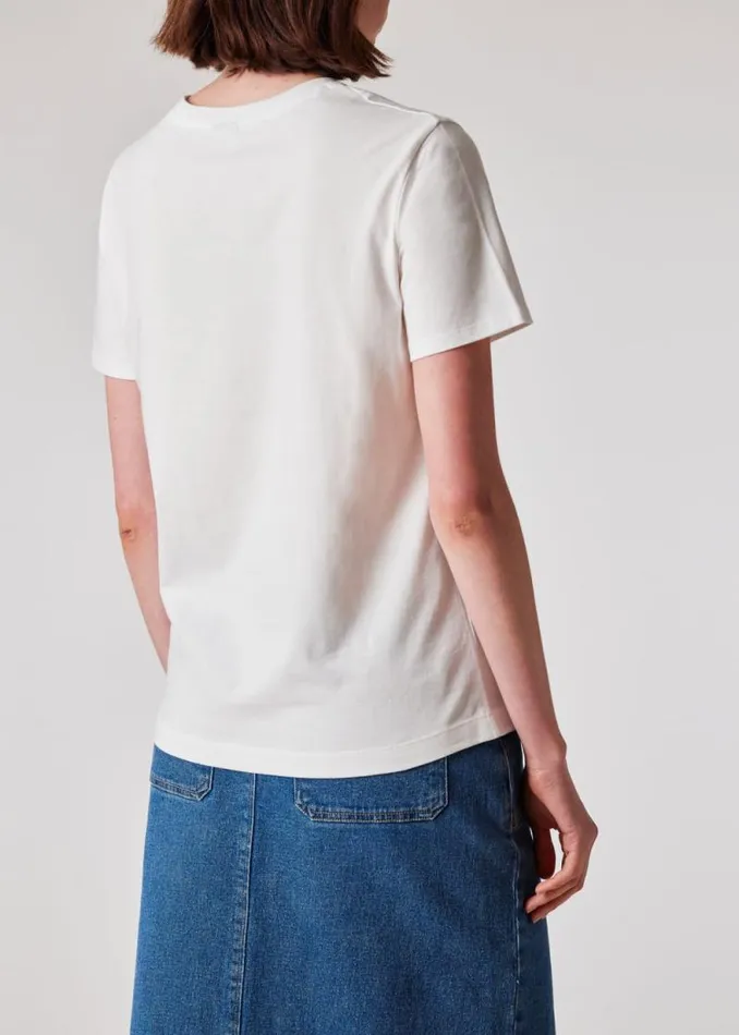 Womens Paul Smith TShirts White 039London Rain039 TShirt