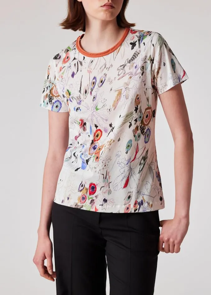 Womens Paul Smith Tops 039Sketchbook Botanical039 TShirt
