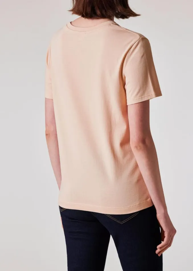 Womens Paul Smith Tops Brown 039Swirl039 PS Logo TShirt Womens Paul Smith Tops Brown 039Swirl039 PS Logo TShirt