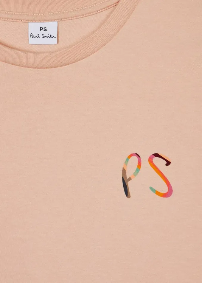 Womens Paul Smith Tops Brown 039Swirl039 PS Logo TShirt Womens Paul Smith Tops Brown 039Swirl039 PS Logo TShirt