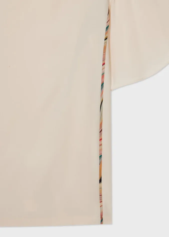 Womens Paul Smith Tops Cream SilkBlend 039Swirl Piping039 Top Womens Paul Smith Tops Cream SilkBlend 039Swirl Piping039 Top