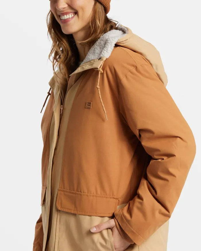 Womens Road To Laguna Hooded Parka Jacket Wet Sand Billabong Jackets Womens Road To Laguna Hooded Parka Jacket Wet Sand Billabong Jackets