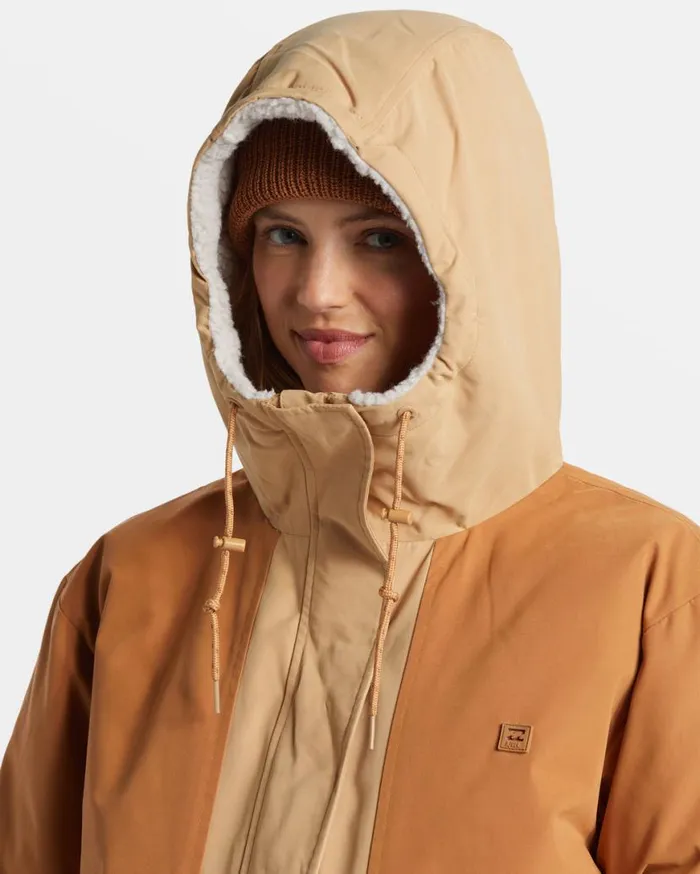 Womens Road To Laguna Hooded Parka Jacket Wet Sand Billabong Jackets Womens Road To Laguna Hooded Parka Jacket Wet Sand Billabong Jackets