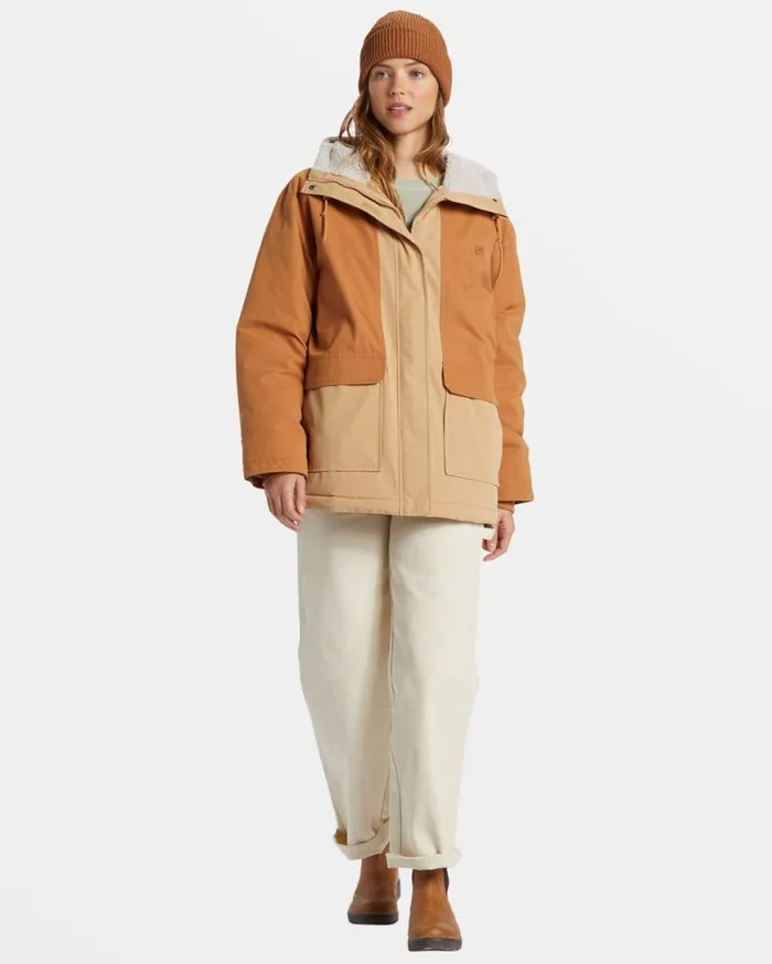 Womens Road To Laguna Hooded Parka Jacket Wet Sand Billabong Jackets Womens Road To Laguna Hooded Parka Jacket Wet Sand Billabong Jackets