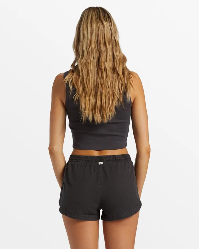 Womens Road Trippin Elastic Waist Shorts Off Black Billabong Shorts Womens Road Trippin Elastic Waist Shorts Off Black Billabong Shorts