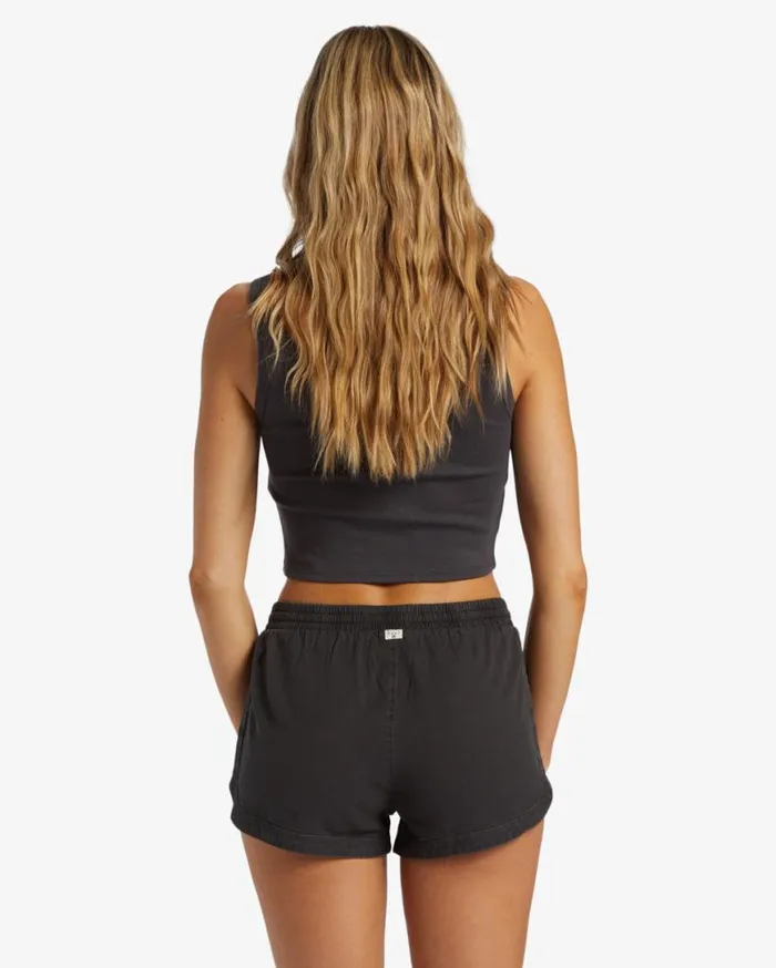 Womens Road Trippin Elastic Waist Shorts Off Black Billabong Shorts Womens Road Trippin Elastic Waist Shorts Off Black Billabong Shorts