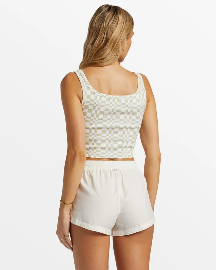Womens Road Trippin Elastic Waist Shorts Salt Crystal Billabong Shorts Womens Road Trippin Elastic Waist Shorts Salt Crystal Billabong Shorts