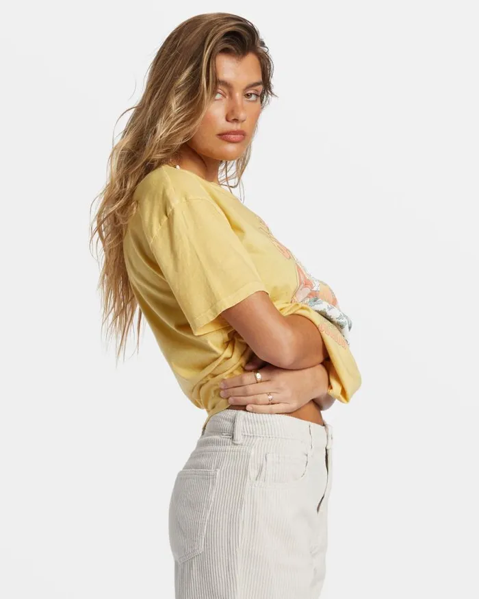 Womens Season Of The Sol TShirt Mellow Daze Billabong Tops Womens Season Of The Sol TShirt Mellow Daze Billabong Tops