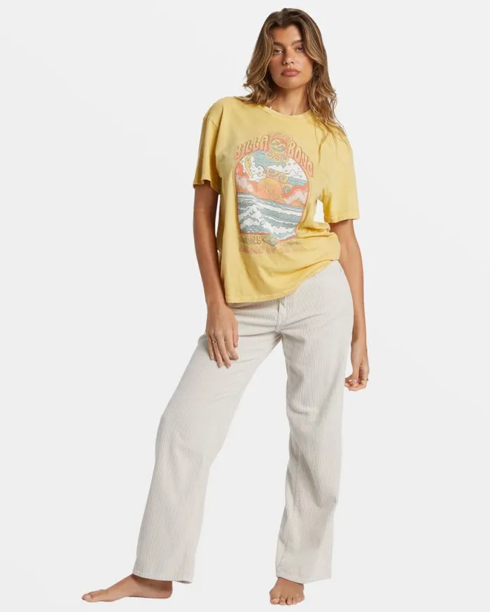 Womens Season Of The Sol TShirt Mellow Daze Billabong Tops Womens Season Of The Sol TShirt Mellow Daze Billabong Tops