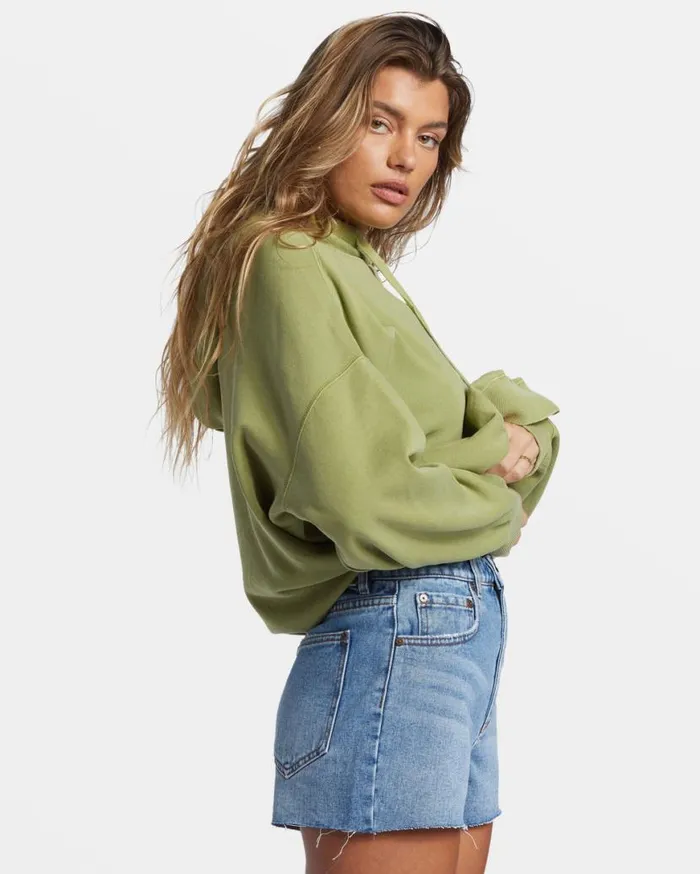 Womens So Classic Hoodie Avocado Billabong Sweatshirts and Fleece