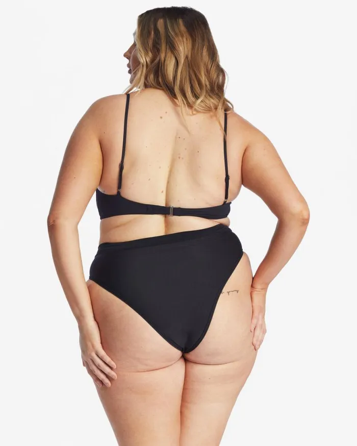 Womens Sol Searcher Maui Rider Bikini Bottoms Black Pebble Billabong Bikini Bottoms