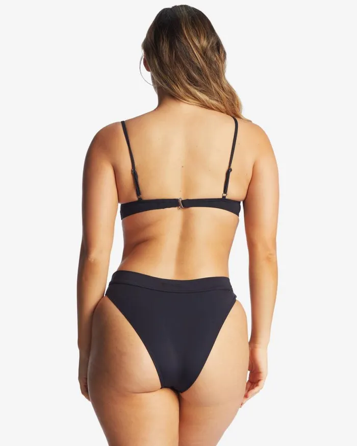 Womens Sol Searcher Maui Rider Bikini Bottoms Black Pebble Billabong Bikini Bottoms