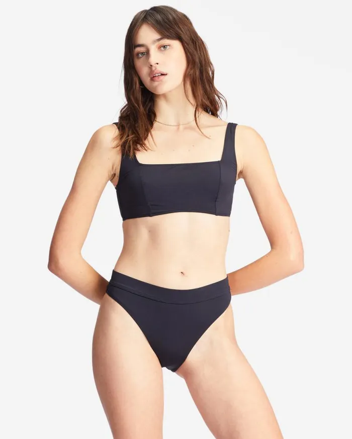 Womens Sol Searcher Maui Rider Bikini Bottoms Black Pebble Billabong Bikini Bottoms