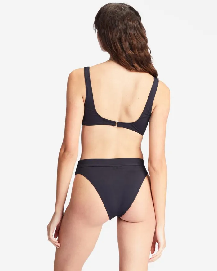 Womens Sol Searcher Maui Rider Bikini Bottoms Black Pebble Billabong Bikini Bottoms