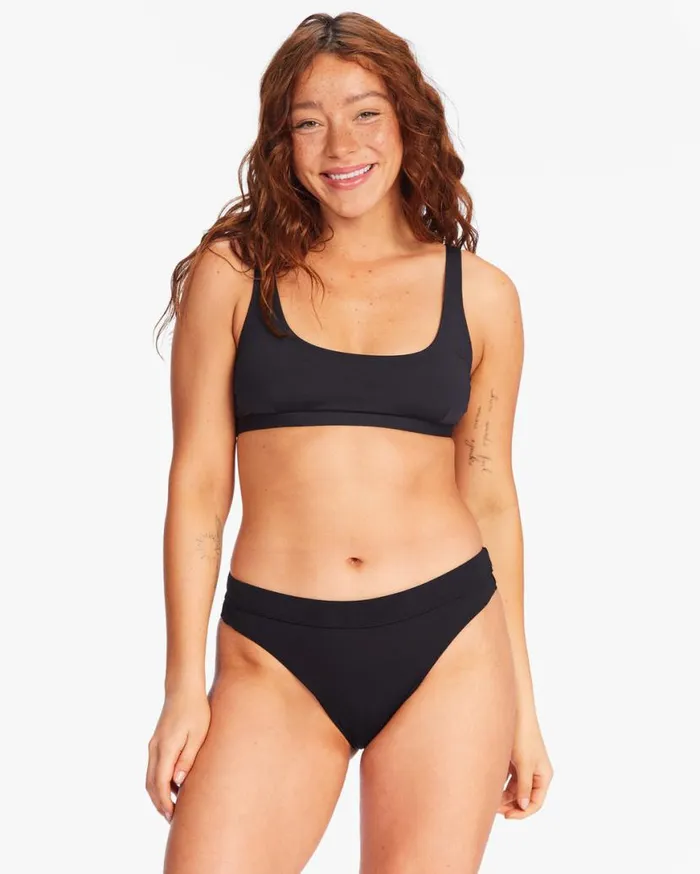 Womens Sol Searcher Maui Rider Bikini Bottoms Black Pebble Billabong Bikini Bottoms