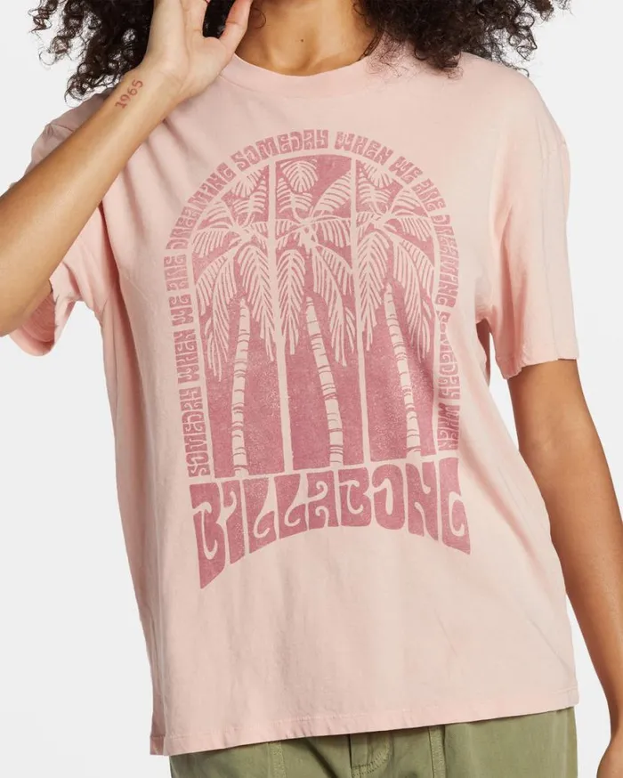 Womens Someday Dreams TShirt Dusty Peach Billabong Tops Womens Someday Dreams TShirt Dusty Peach Billabong Tops