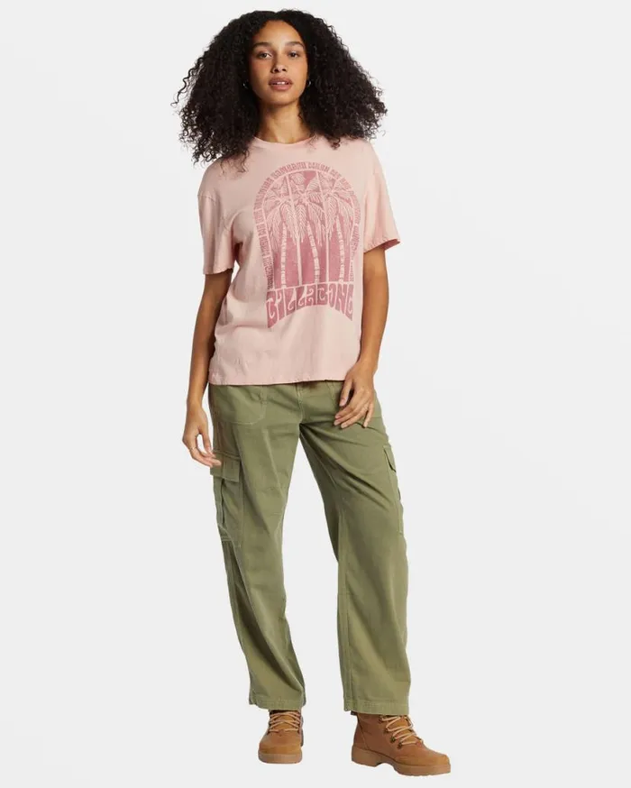 Womens Someday Dreams TShirt Dusty Peach Billabong Tops Womens Someday Dreams TShirt Dusty Peach Billabong Tops