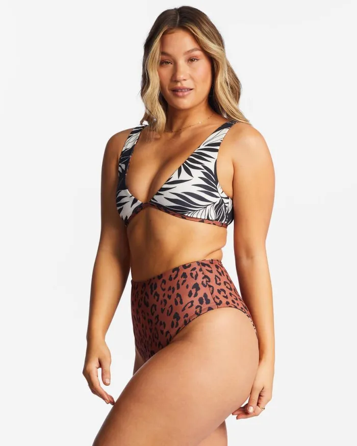 Womens Spotted In Paradise Hi Retro Reversible High Leg Bikini Bottoms Multi Billabong Bikini Bottoms