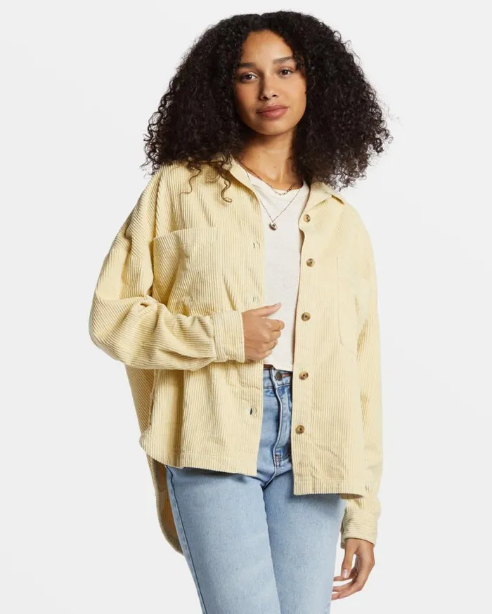 Womens Stoked On You Oversized Long Sleeve Shirt Mellow Daze Billabong Jackets Womens Stoked On You Oversized Long Sleeve Shirt Mellow Daze Billabong Jackets