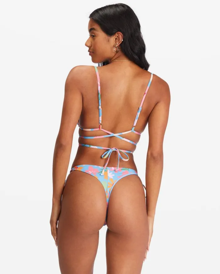Womens Summer Field Slide Tall Triangle Bikini Top Bliss Blue Billabong Bikini Tops Womens Summer Field Slide Tall Triangle Bikini Top Bliss Blue Billabong Bikini Tops