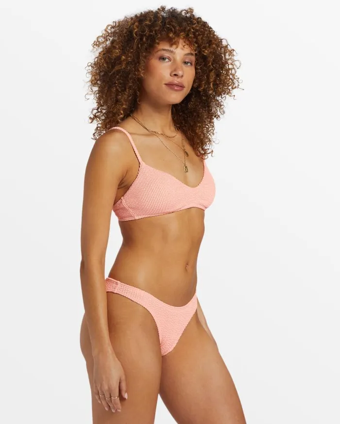 Womens Summer High Bralette Bikini Top Peach Tart Billabong Bikini Tops