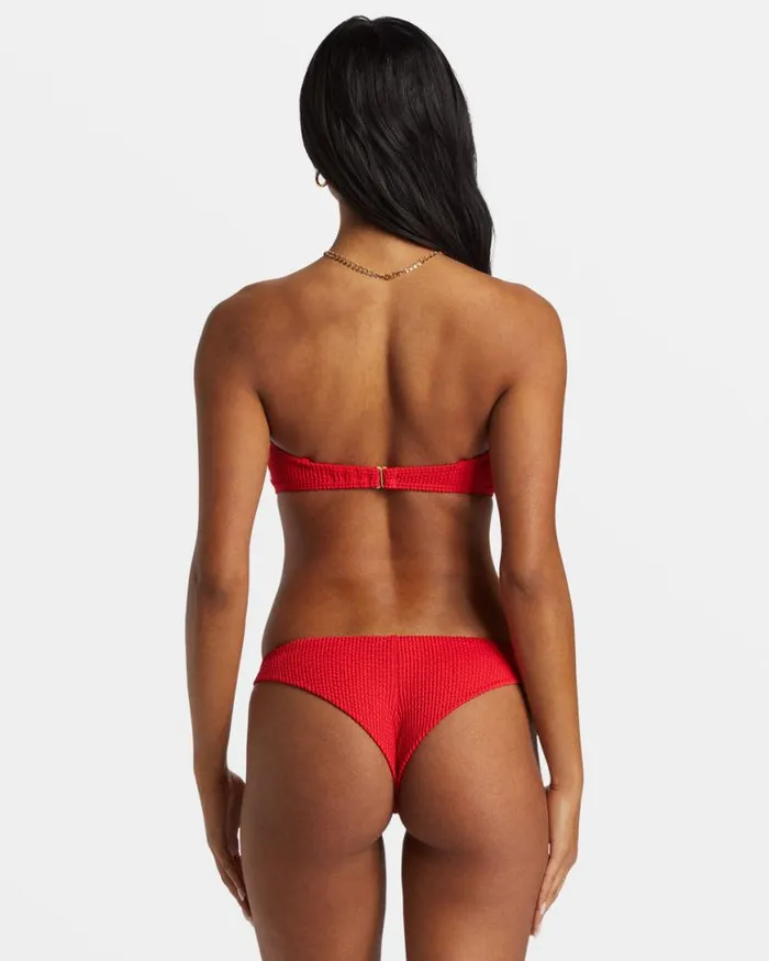 Womens Summer High Tanga Bikini Bottoms Fiesta Red Billabong Bikini Bottoms