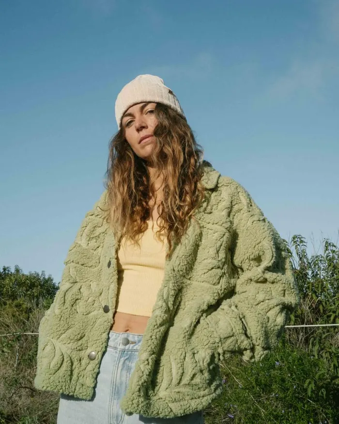 Womens Sundown Sherpa Jacket Avocado Billabong Jackets