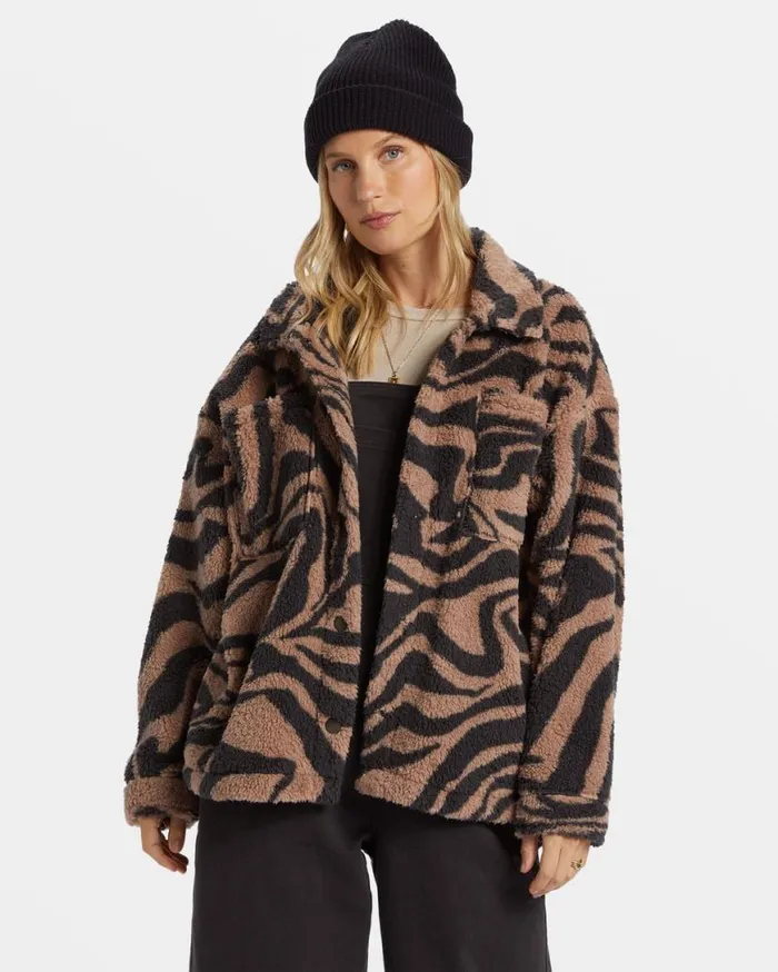 Womens Sundown Sherpa Jacket Sweet Earth Billabong Jackets