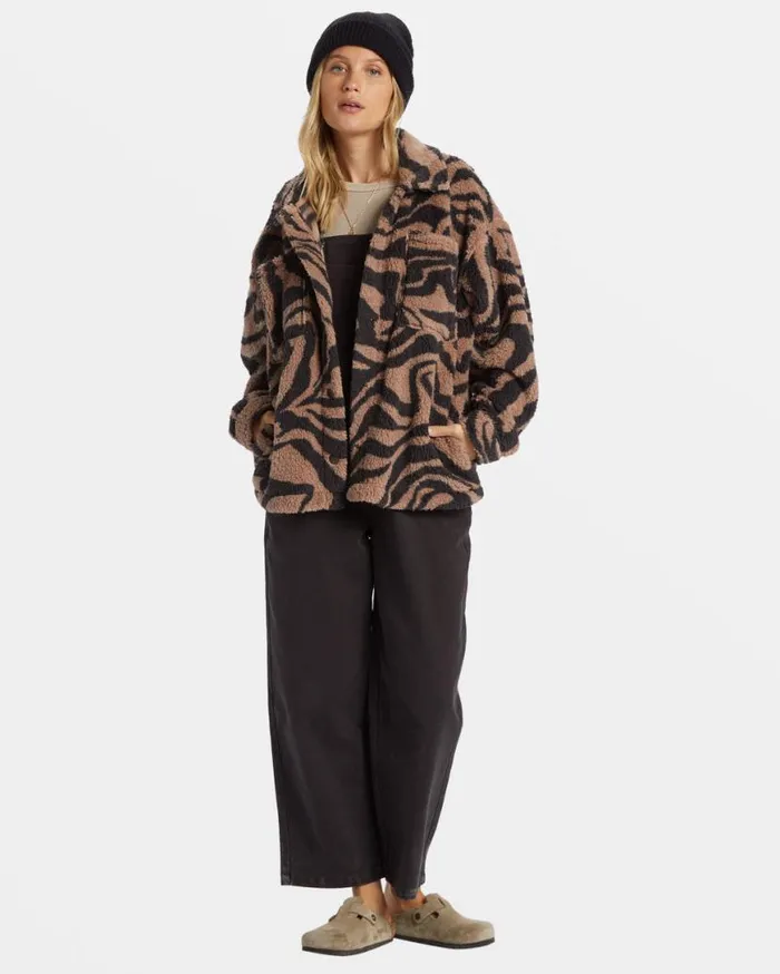 Womens Sundown Sherpa Jacket Sweet Earth Billabong Jackets Womens Sundown Sherpa Jacket Sweet Earth Billabong Jackets