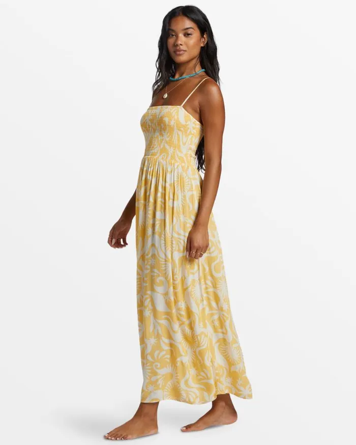 Womens Sunspell Midi Dress Gold Billabong Dresses Womens Sunspell Midi Dress Gold Billabong Dresses