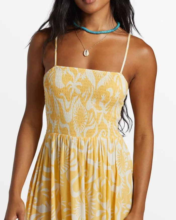 Womens Sunspell Midi Dress Gold Billabong Dresses Womens Sunspell Midi Dress Gold Billabong Dresses