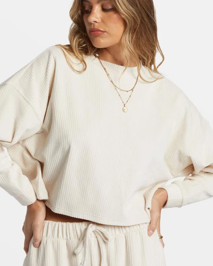Womens Sweet Sun Crewneck Sweatshirt White Cap Billabong Sweatshirts and Fleece Womens Sweet Sun Crewneck Sweatshirt White Cap Billabong Sweatshirts and Fleece
