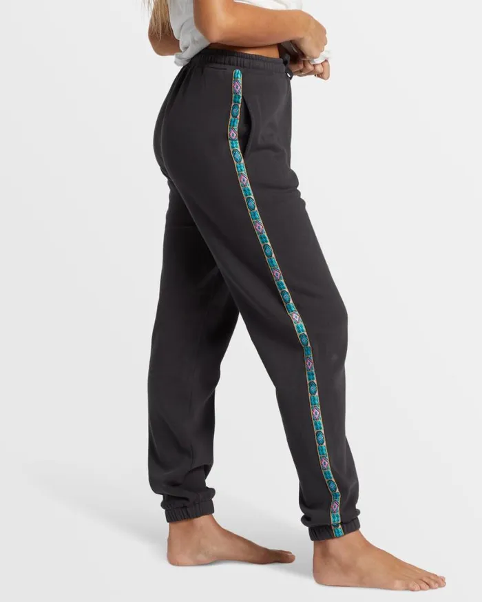 Womens Swipe Right Elastic Waist Joggers Black Sands Billabong Jeans and Pants Womens Swipe Right Elastic Waist Joggers Black Sands Billabong Jeans and Pants