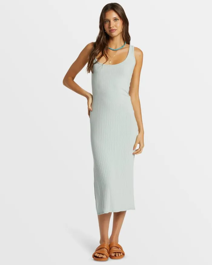 Womens Take A Look Rib Knit Dress Dusk Blue Billabong Dresses Womens Take A Look Rib Knit Dress Dusk Blue Billabong Dresses