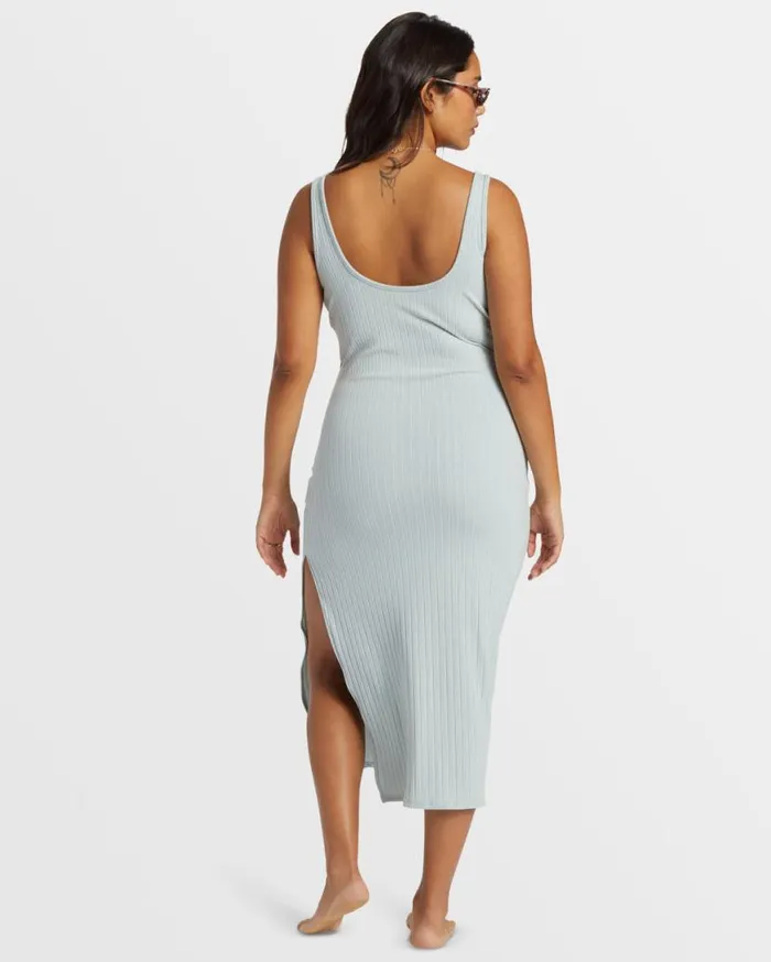 Womens Take A Look Rib Knit Dress Dusk Blue Billabong Dresses Womens Take A Look Rib Knit Dress Dusk Blue Billabong Dresses