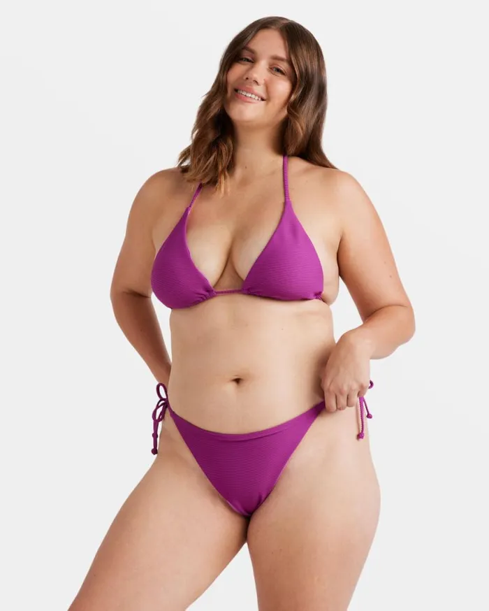 Womens Tanlines Tie Side Tanga Bikini Bottoms Berry Bliss Billabong Bikini Bottoms