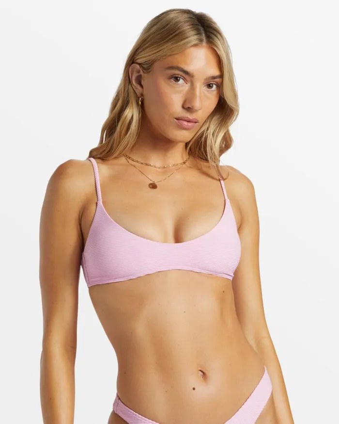 Womens Tanlines V Bralette Bikini Top Pink Dream Billabong Bikini Tops