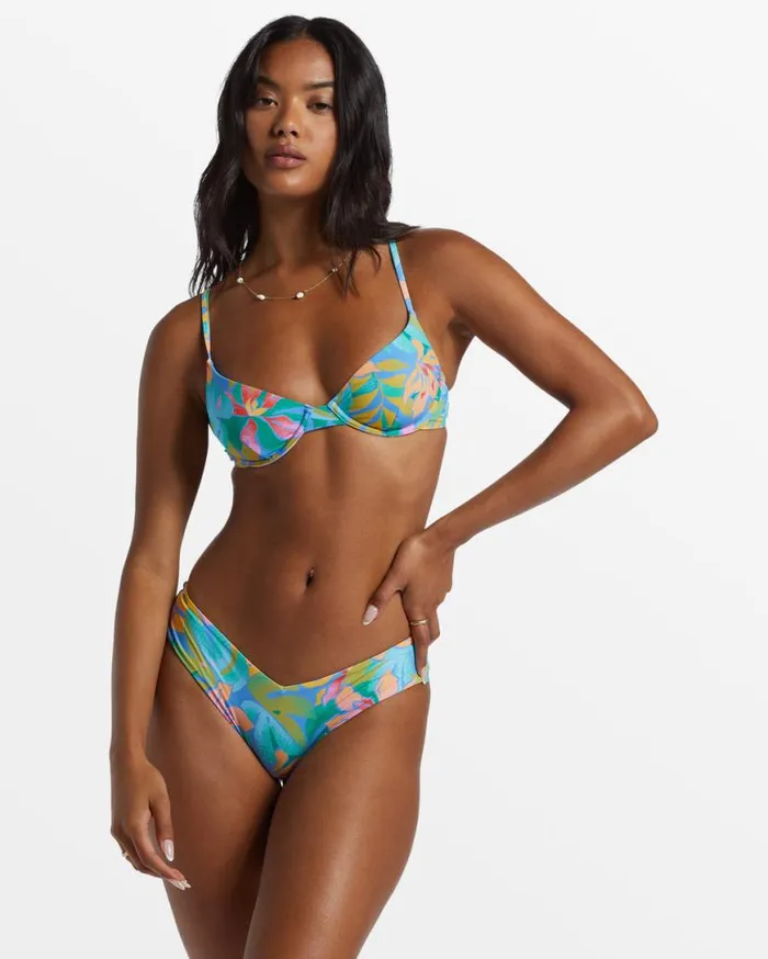 Womens Tropic Daze Demi Underwire Bikini Top Multi Billabong Bikini Tops