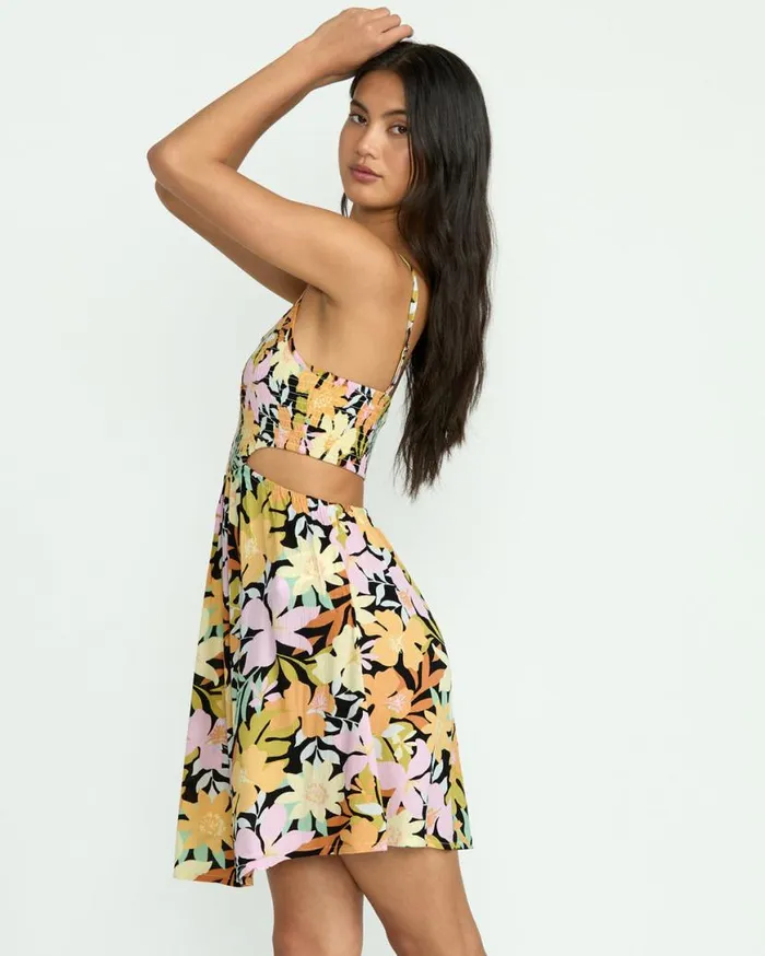 Womens True Desire Mini CutOut Dress Black Pebble 2 Billabong Dresses Womens True Desire Mini CutOut Dress Black Pebble 2 Billabong Dresses