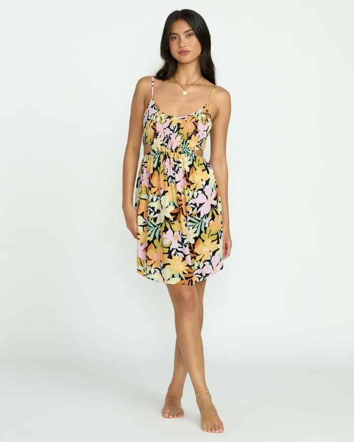 Womens True Desire Mini CutOut Dress Black Pebble 2 Billabong Dresses Womens True Desire Mini CutOut Dress Black Pebble 2 Billabong Dresses