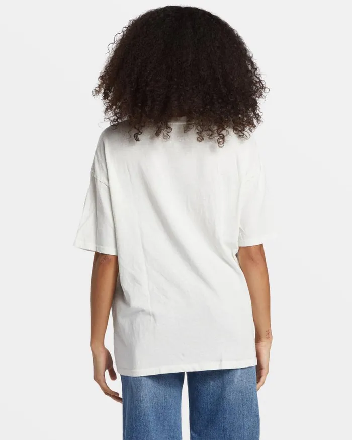 Womens Vision Of Paradise TShirt Salt Crystal Billabong Tops Womens Vision Of Paradise TShirt Salt Crystal Billabong Tops