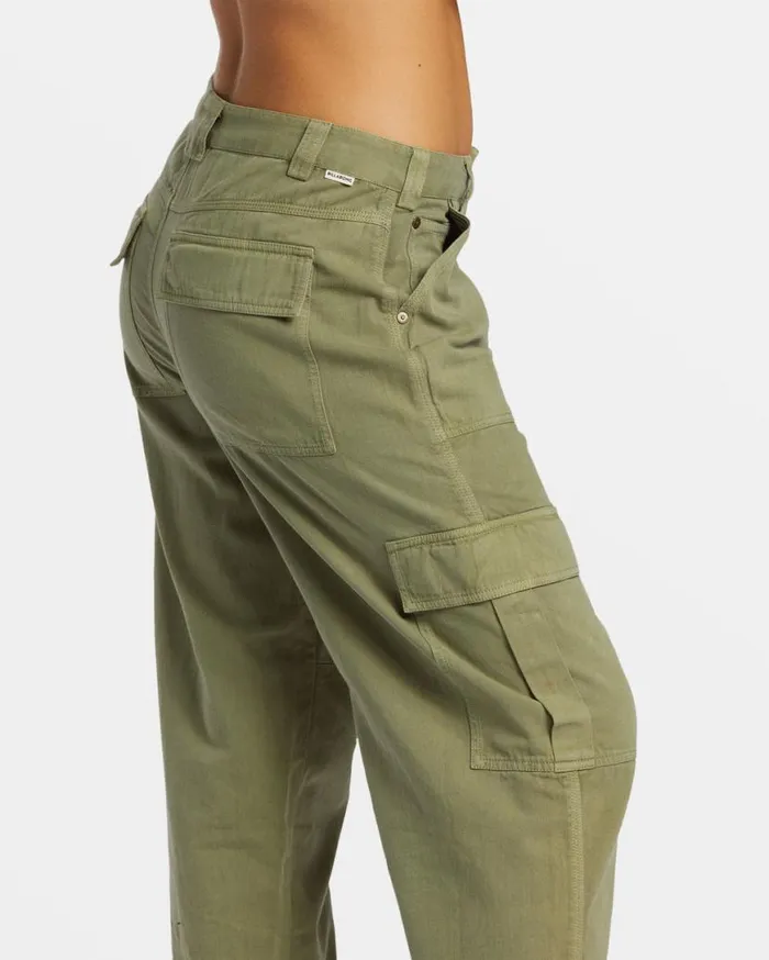 Womens Walk Along Pants Army Billabong Jeans and Pants
