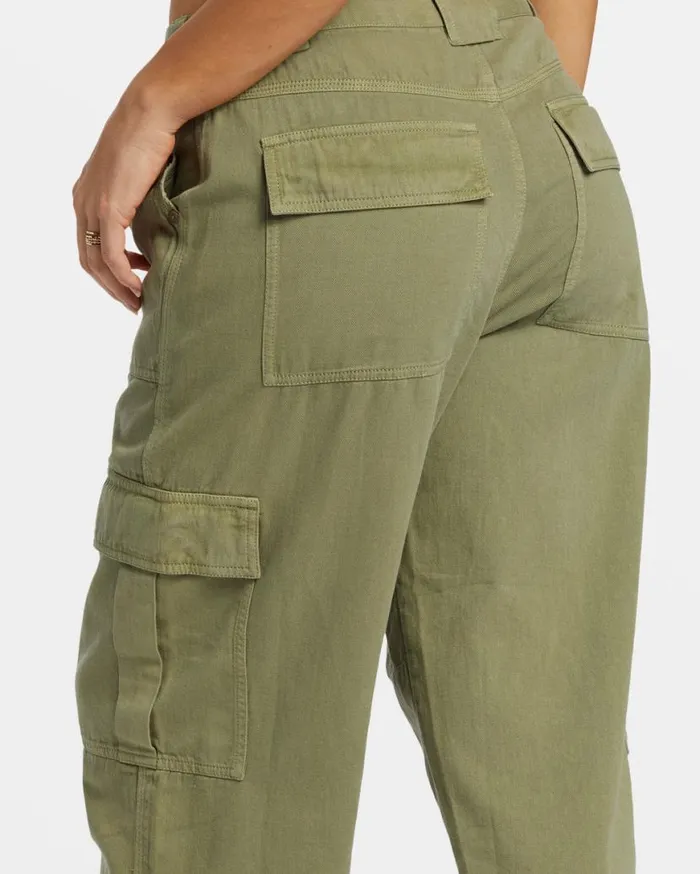 Womens Walk Along Pants Army Billabong Jeans and Pants